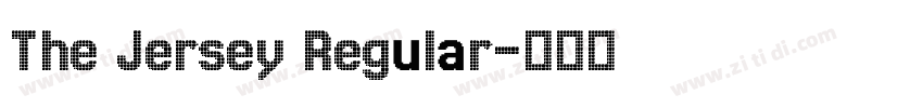 The Jersey Regular字体转换